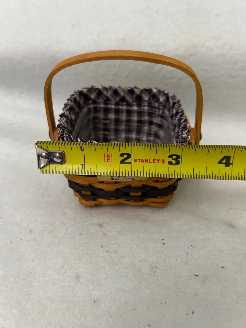 Longaberger J.W. Collection Miniature Berry Basket 2001-2002